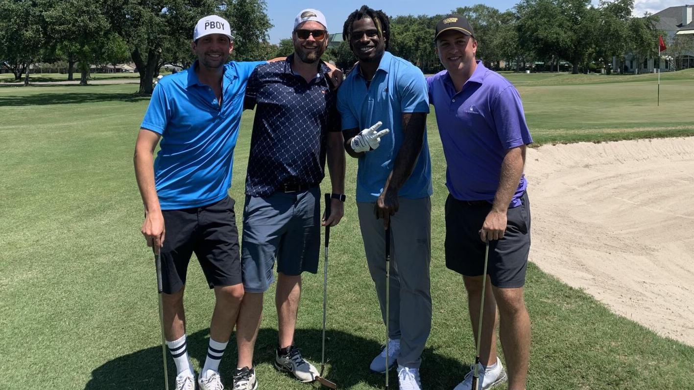 C.J. Gardner-Johnson embraces golf for 1st time at Saints Hall of Fame Celebrity Golf Classic